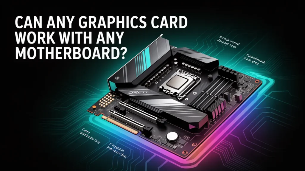 Can any graphics card work with any motherboard? Explore compatibility between graphics cards and motherboards with this visual guide.