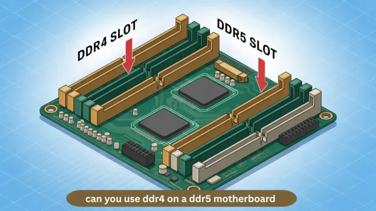 can you use ddr4 on a ddr5 motherboard