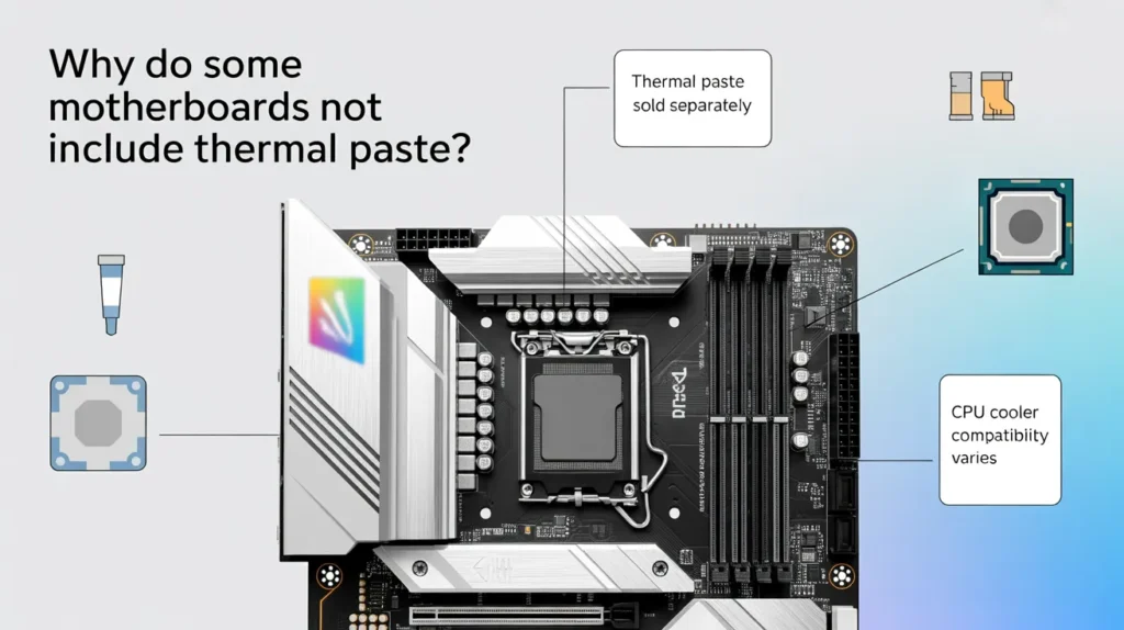 Do motherboards come with thermal paste – reasons why some boards don’t include it and CPU cooler compatibility